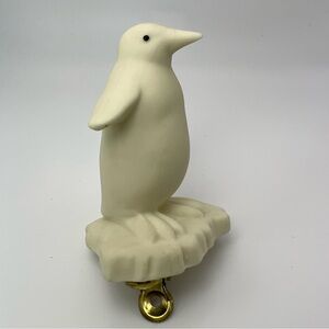 Penguin" DEPT 56 Bisque Clip-On Christmas Ornament
